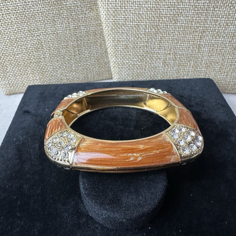 Sequin Nordstrom Multicolor Gold Tone Statement Enamel Bangle Bracelet # 33